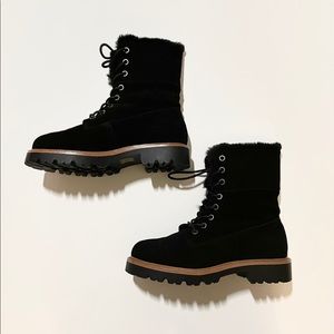 ASOS Lace Up Suede Hiker Boots